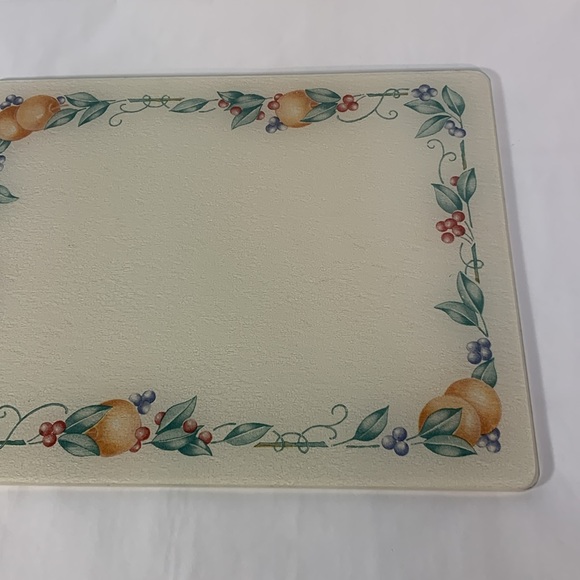 Corning Abundance Counter Saver Cutting Board Corningware Corelle Fruit - Picture 6 of 10